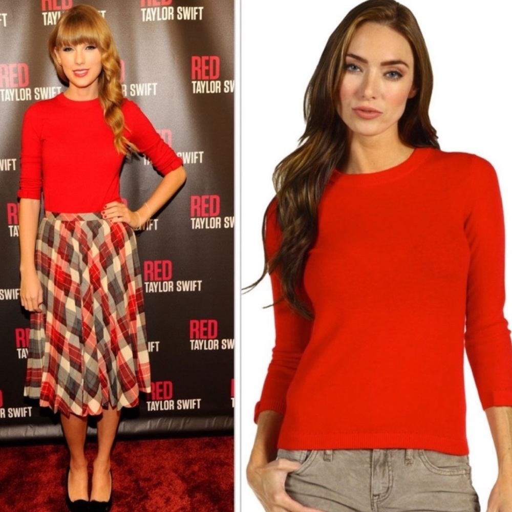 Red Cashmere Kate Spade Top